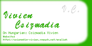 vivien csizmadia business card